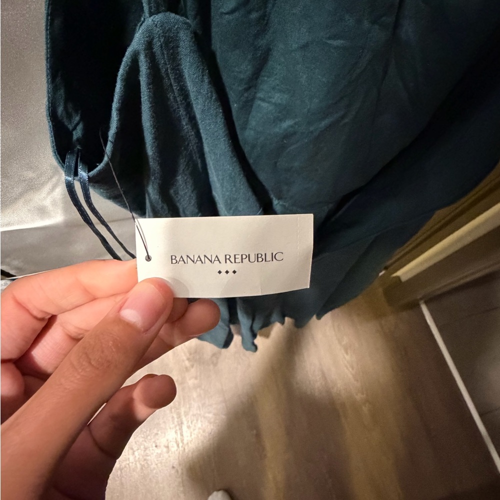 Banana Republic Green Halter Dress NWT - Picture 4 of 7